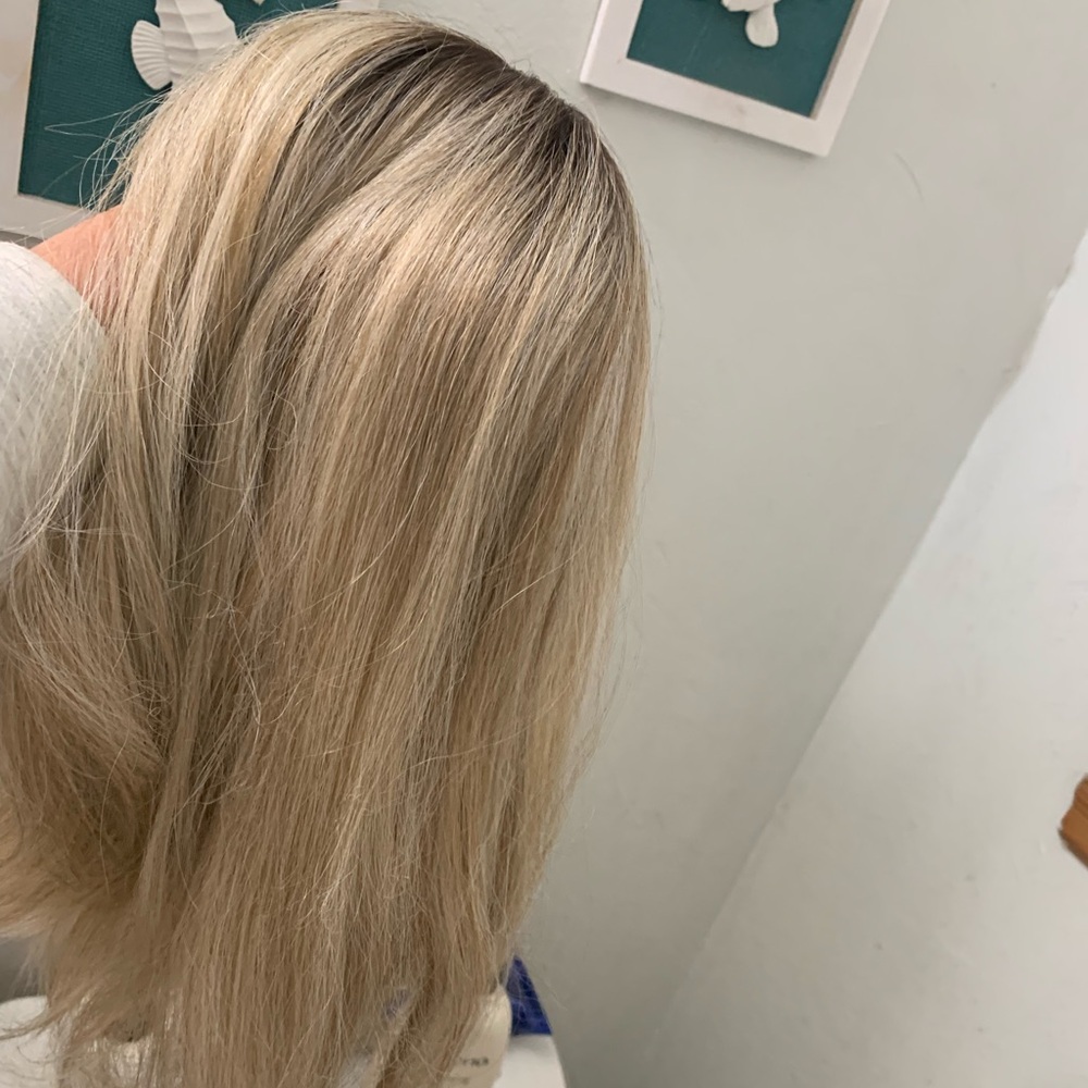 Requel Welch Blonde Hair topper with clips in excellent condition